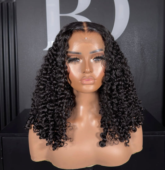 Bob Curly RAW Brazilian HD Lace Frontal Wig